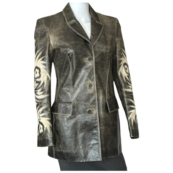 Roberto Cavalli Leather Jacket Flawless - Picture 5 of 12